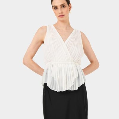 FORCAST Arina Pleated Top