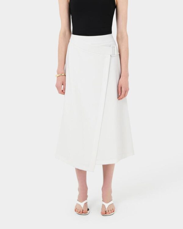 FORCAST Sofia Wrap Midi Skirt