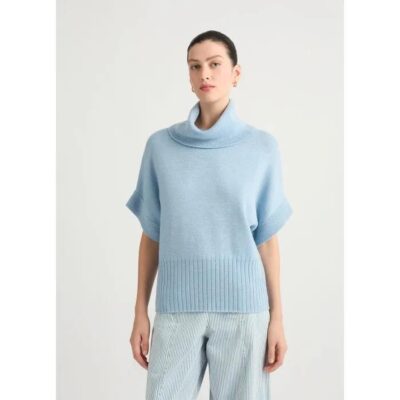 David Lawrence Roll Neck Gilet
