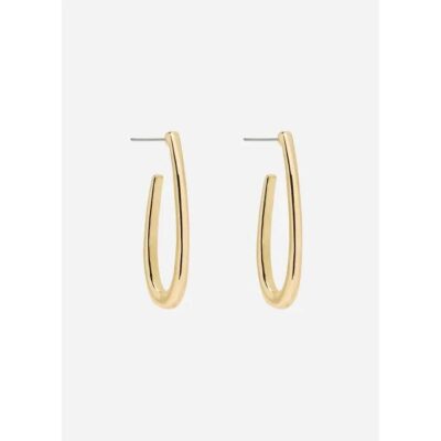 David Lawrence Slimline Oval Hoop Earring