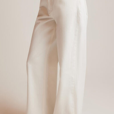Ode Casey Wide Leg Jean Off White Wash