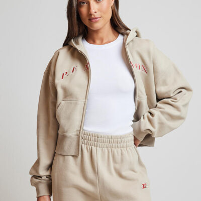 P.E Nation Eastside Zip Through Jacket Oxford Tan