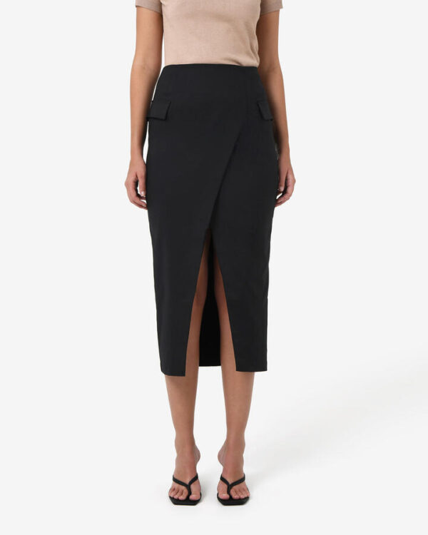 FORCAST Abby Asymmetric Tailored Skirt