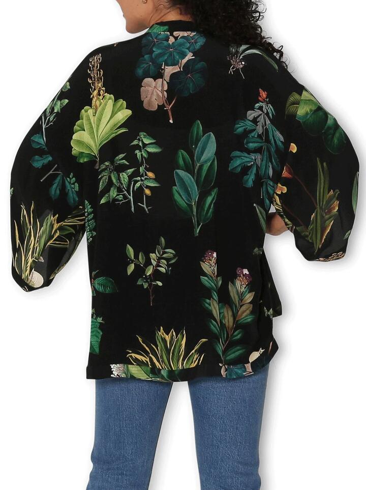 THE ARTISTS LABEL ANCIENT BOTANY SILK KIMONO - Miss Nelly