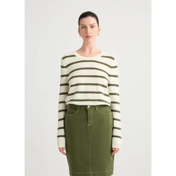 David Lawrence Rea Merino Stripe Knit