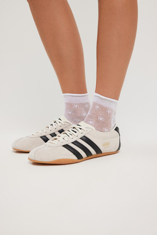 Stylerunner Pointelle Half Crew Sock Bright White