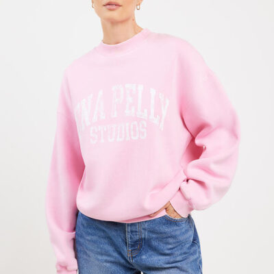 Ena Pelly Vintage Sport Sweatshirt Washed Pink