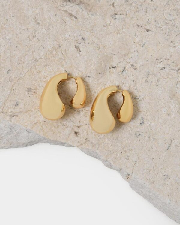 FORCAST Gia Gold Bubble Earrings