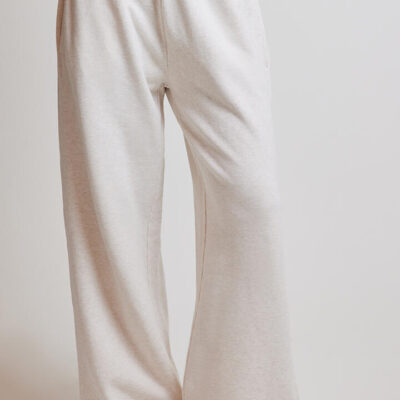 Stylerunner Soleste Wide Leg Trackpant Oat Marl