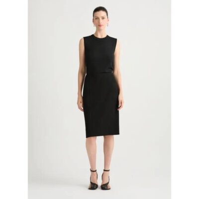 David Lawrence Solana Textured Jersey Skirt