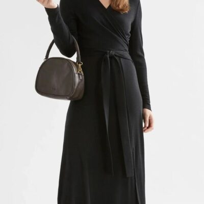 ELK MERINO WOOL WRAP DRESS
