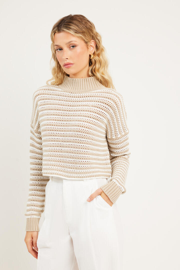 Arcaa June Cropped Sweater Natural - Miss Nelly
