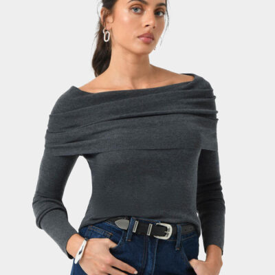 FORCAST Ally Off Shoulder Knit