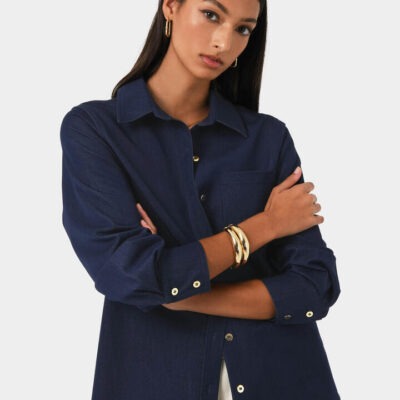 FORCAST Ruka Button Shirt