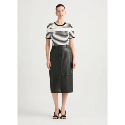 David Lawrence Emmanuel Leather Skirt