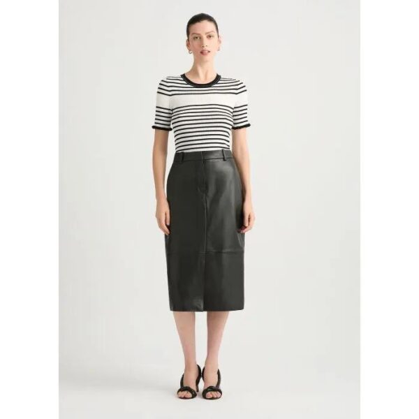 David Lawrence Emmanuel Leather Skirt