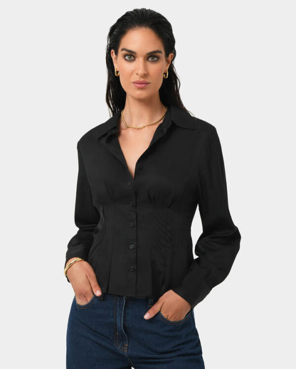FORCAST Paige Gathered Shirt
