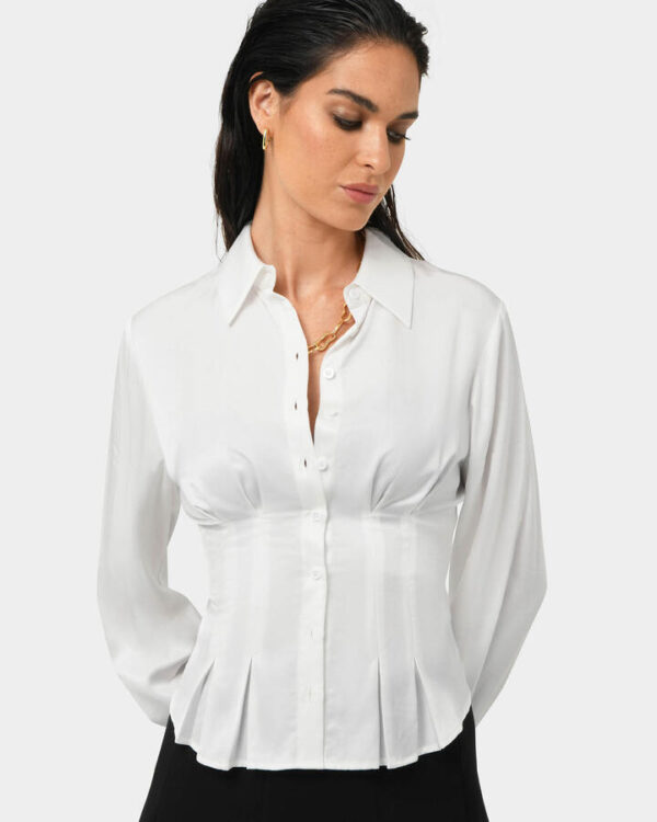 FORCAST Paige Gathered Shirt