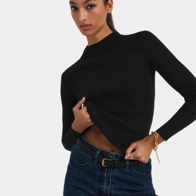 FORCAST Avelyn Mock Neck Knit
