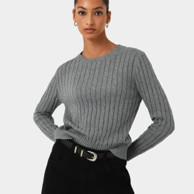 FORCAST Juanita Cotton Cable Knit