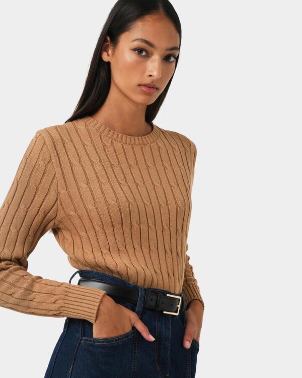 FORCAST Juanita Cotton Cable Knit
