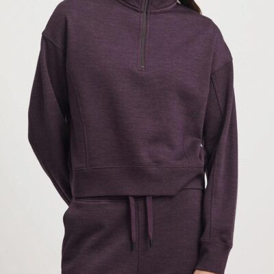 TOORALLIE LOUNGE CROPPED HALF ZIP
