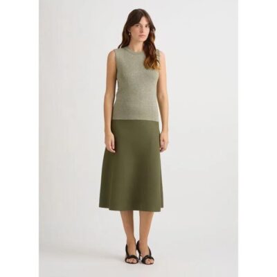 David Lawrence Gail Shimmer Knit Tank