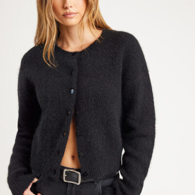Ode Finn Knit Cardigan Onyx