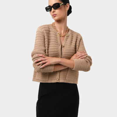 FORCAST Hollis Textured Cardigan