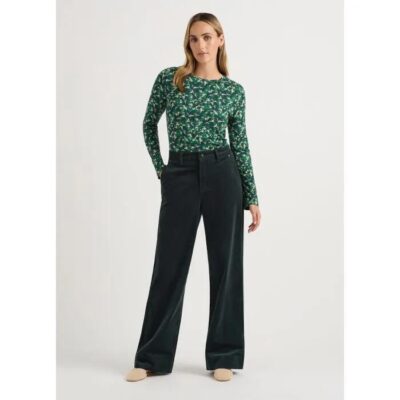 David Lawrence Iiona Corduroy Wide Leg Pant