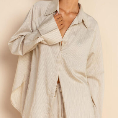 Elce Ivy Shirt Oat Stripe
