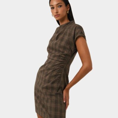 FORCAST Candice Ruched Mini Dress