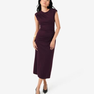 FORCAST Adele Pleated Midi Dress