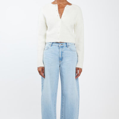 Ode Aspen Barrel Leg Jean Light Denim Wash