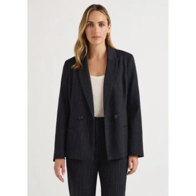 David Lawrence Emeris Pinstripe Blazer