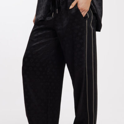 Something Very Special Jaquard Satin Vaycay Pant Black