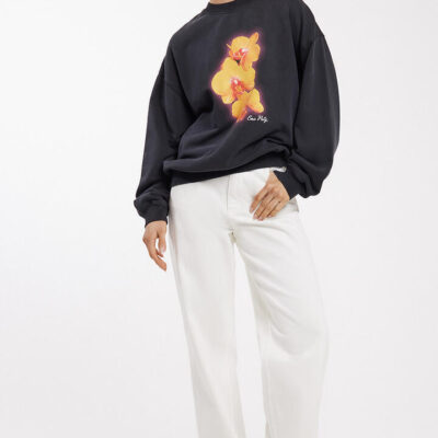 Ena Pelly Orchid Sweatshirt Vintage Black