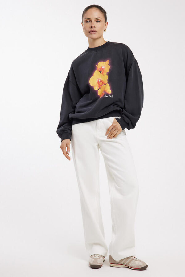 Ena Pelly Orchid Sweatshirt Vintage Black