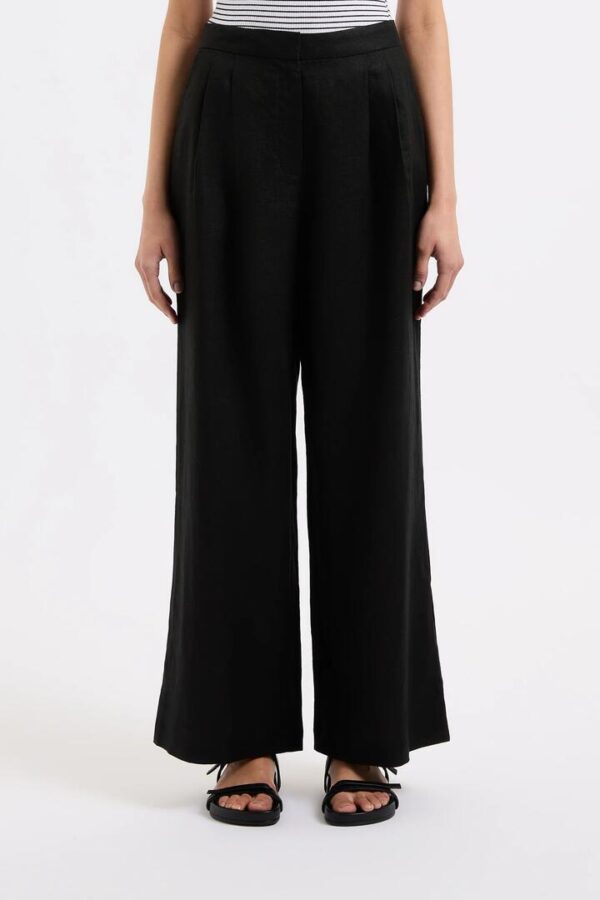 Nude Lucy Thilda Linen Pant Linen Black