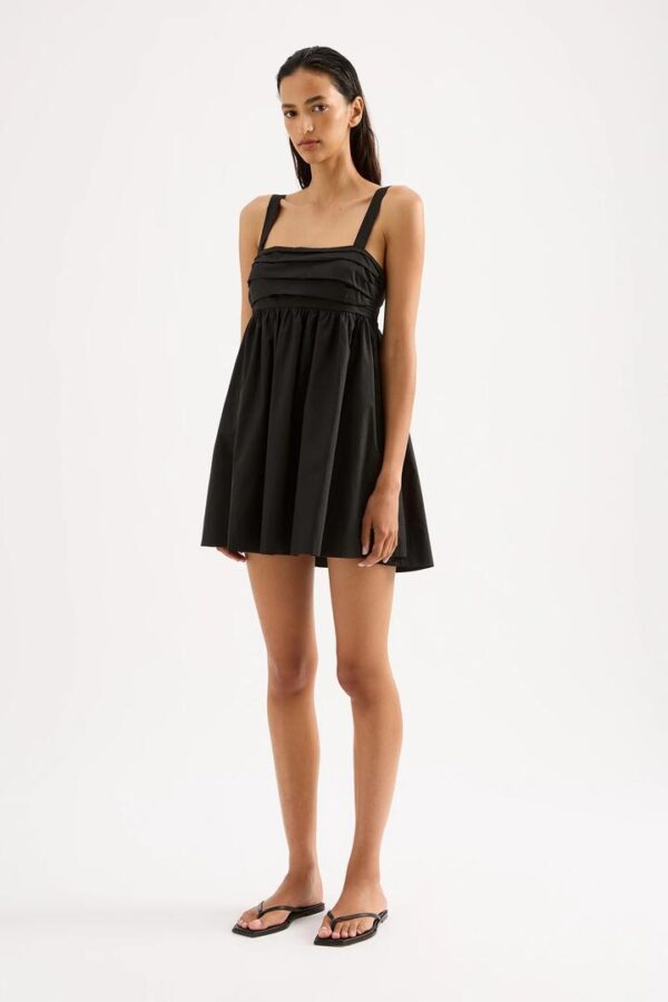 Nude Lucy Drea Mini Dress Cotton Black