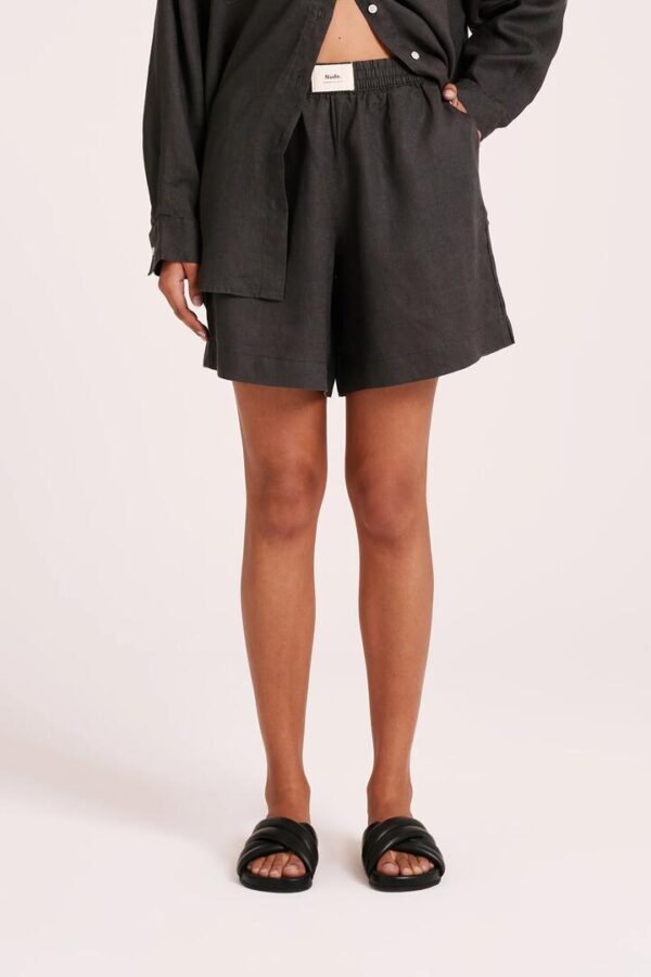 Nude Lucy Lounge Heritage Linen Short Linen Grey