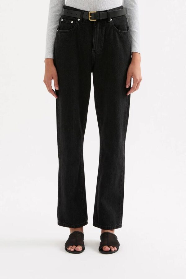 Nude Lucy Womens Organic Straight Leg Jean Denim Black Size 32