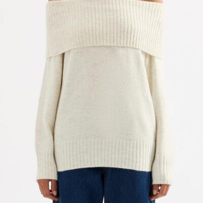 Nude Lucy Abbott Off Shoulder Knit White