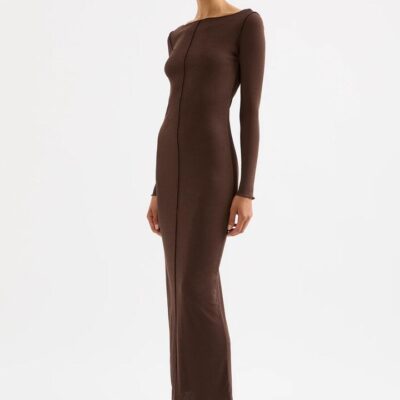 Nude Lucy Sabia Maxi Dress Brown