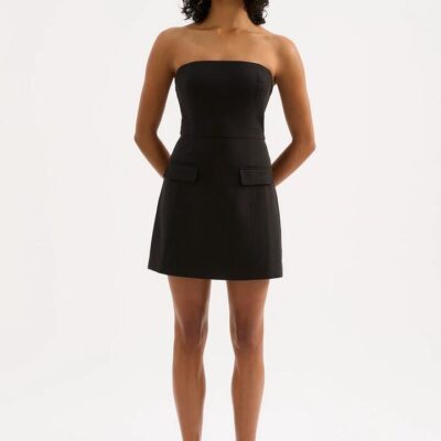 Nude Lucy Agnes Mini Dress Cotton Black