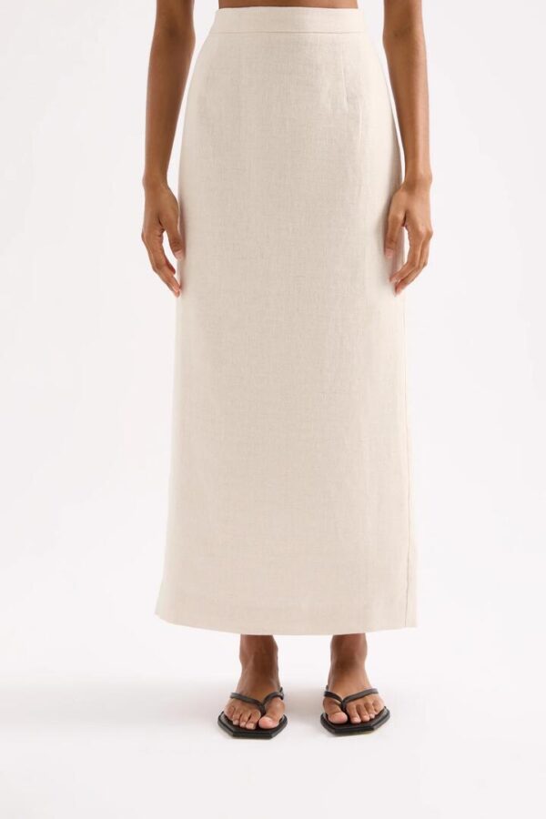 Nude Lucy Sadie Linen Maxi Skirt Linen Cream