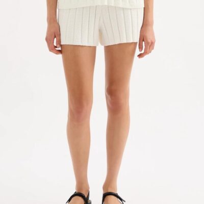 Nude Lucy Brinkley Knit Short Cotton White