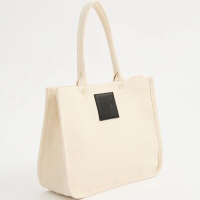 Nude Lucy Rigo Canvas Tote Cotton Cream
