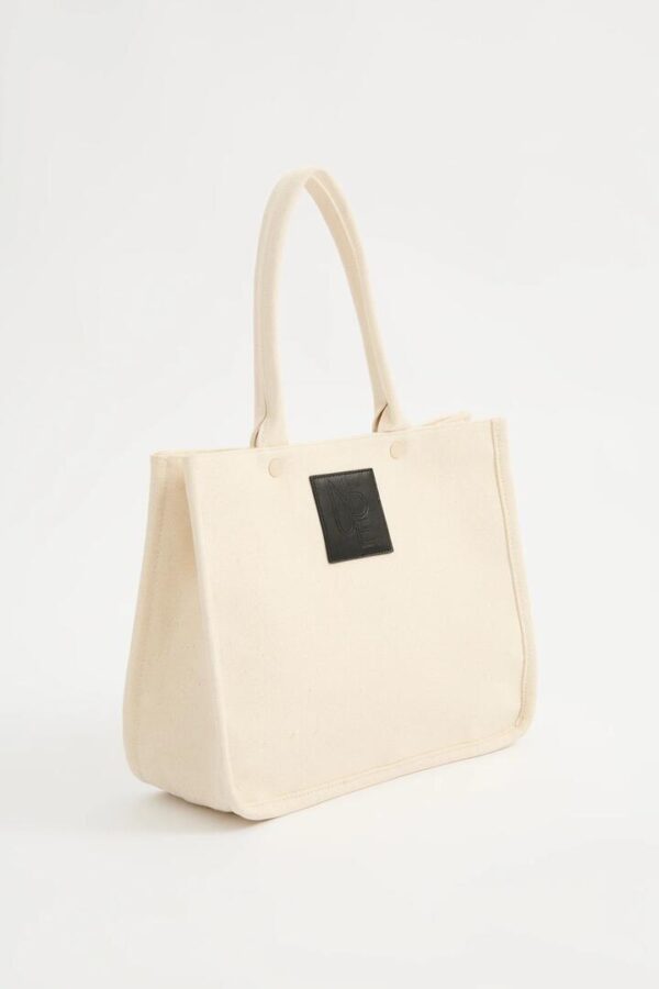 Nude Lucy Rigo Canvas Tote Cotton Cream