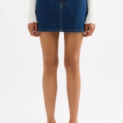 Nude Lucy Sia Denim Mini Skirt Denim Blue